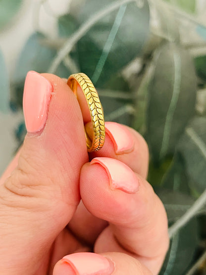 Fern Band Ring