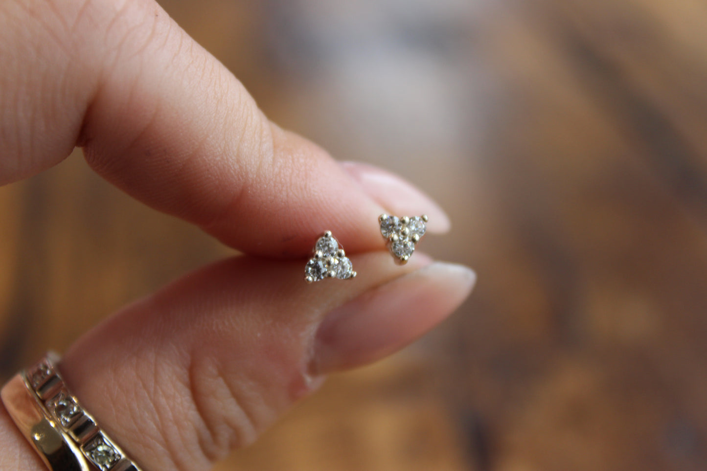 Handmade Trilogy Silver Studs