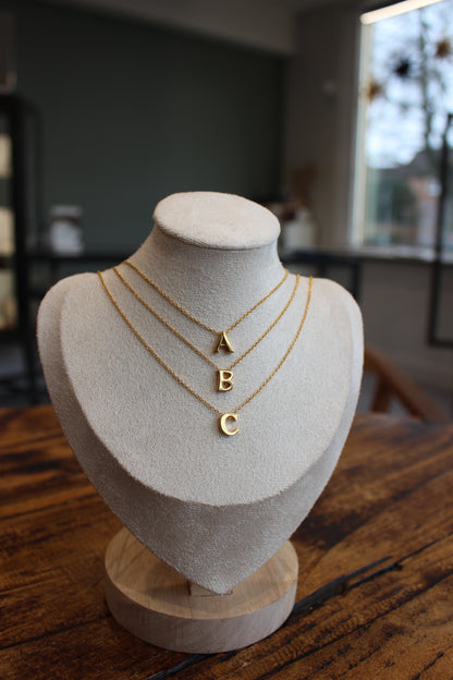 Gold Plated Initial Necklace