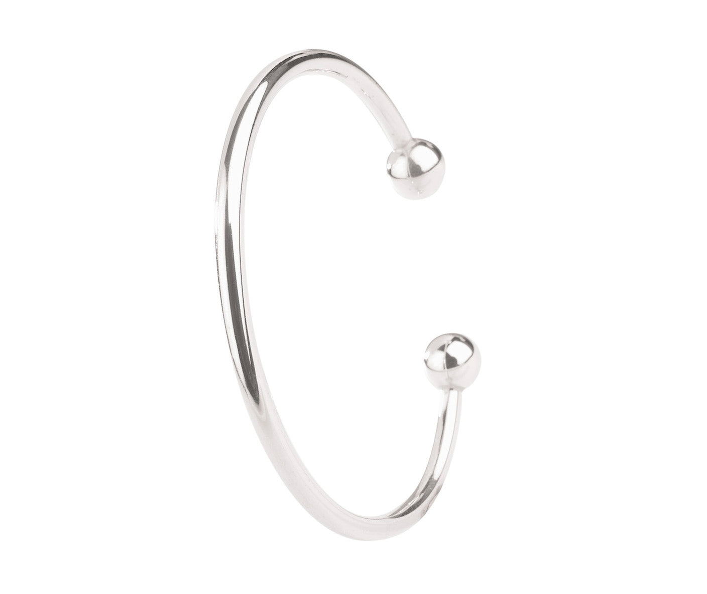 Silver Torque Bangle