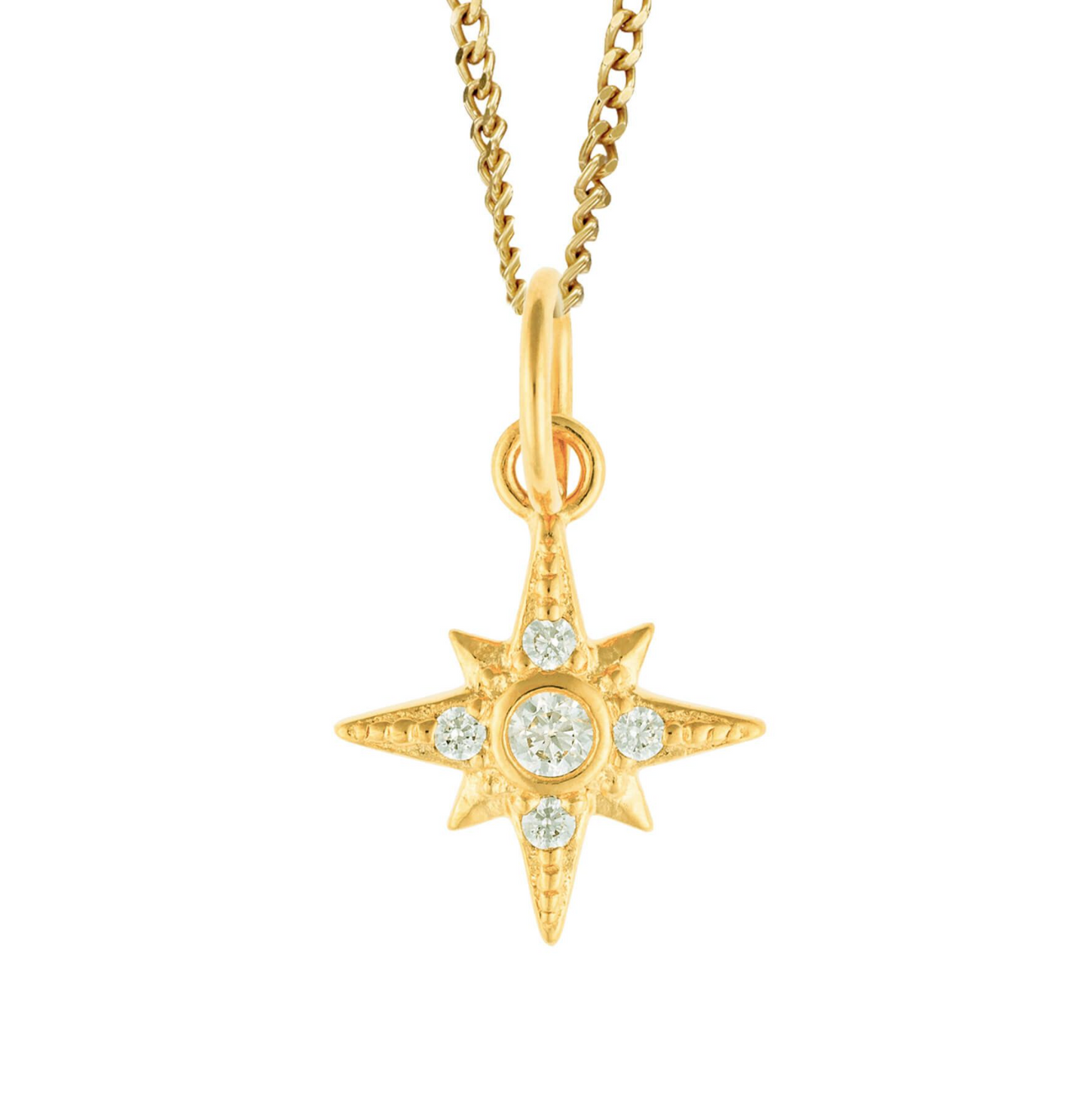 Stone Set Star Necklace