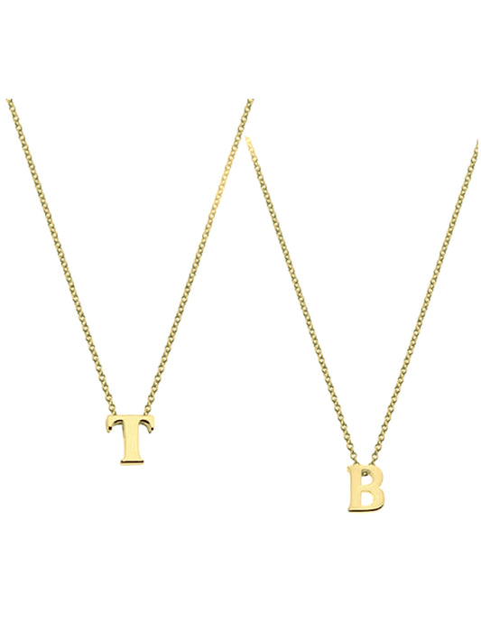 Gold Plated Initial Necklace