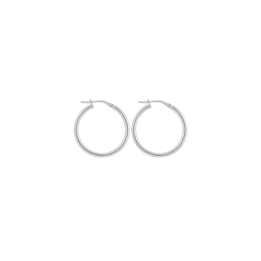 Sterling Silver 15mm Creole Earrings