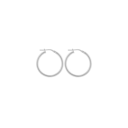 Sterling Silver 15mm Creole Earrings