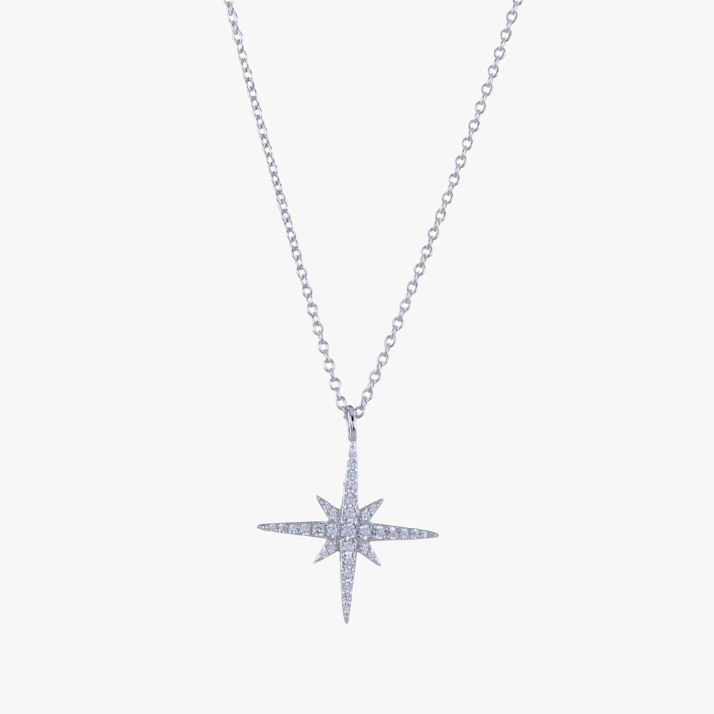 Pavé Set Star Necklace