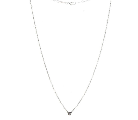 Signature Diamond Necklace in Silver