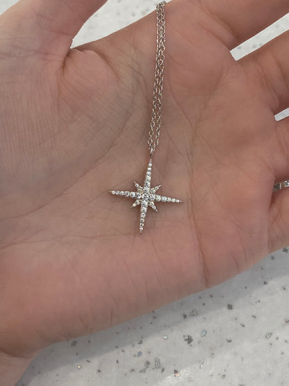 Pavé Set Star Necklace