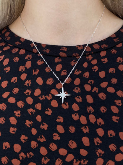 Pavé Set Star Necklace