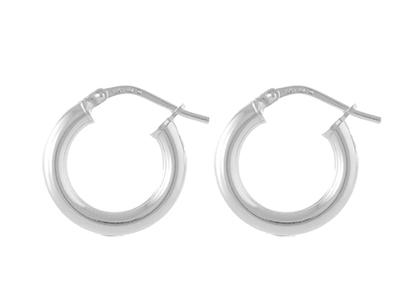 Sterling Silver 13mm Creole Earrings